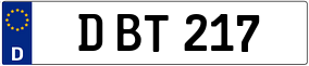 Trailer License Plate